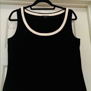 St John Caviar Santana Knit Womens Top M